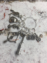 Load image into Gallery viewer, Set of 6 The Walking Dead Inspired Stitch Markers