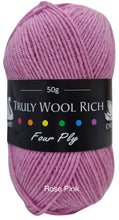 Load image into Gallery viewer, Cygnet Truly Wool Rich 4ply, 50g