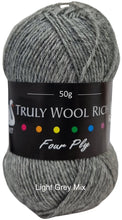 Load image into Gallery viewer, Cygnet Truly Wool Rich 4ply, 50g