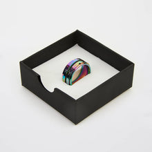 Load image into Gallery viewer, KnitPro Ring Row Counter, Rainbow and Black