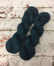 Load image into Gallery viewer, Superwash Silver Sparkle Sock Yarn, 100g/3.5oz, Malice Through The Looking Glass