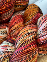 Load image into Gallery viewer, Superwash Zebra Sock Yarn, 100g/3.5oz, Piano Wire