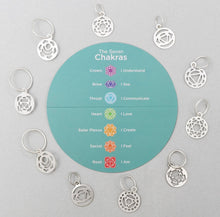 Load image into Gallery viewer, KnitPro The Mindful Collection: Stitch Markers: Chakra: Sterling Silver Plated