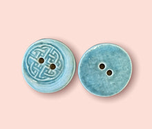 Load image into Gallery viewer, Celtic Knot Ceramic Buttons, 27mm