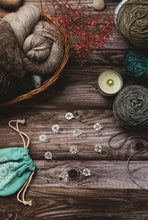 Load image into Gallery viewer, KnitPro The Mindful Collection: Stitch Markers: Chakra: Sterling Silver Plated