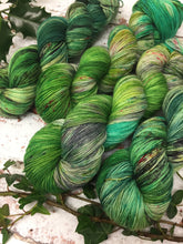 Load image into Gallery viewer, Superwash Merino Nylon Titanium Sock Yarn, 100g/3.5oz, Fezziwig Alive Again