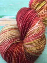 Load image into Gallery viewer, Superwash Silver Sparkle Sock Yarn, 100g/3.5oz, Piano Wire
