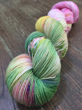 Load image into Gallery viewer, Superwash Merino Nylon Titanium Sock Yarn, 100g/3.5oz, Look at the Flowers
