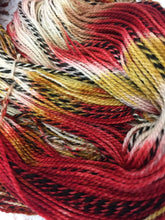 Load image into Gallery viewer, Superwash Zebra 4 Ply Fingering Yarn, 100g/3.5oz, Piano Wire