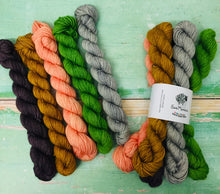 Load image into Gallery viewer, That’s Gossip Minis Sock Set, Superwash Bluefaced Leicester, 100g