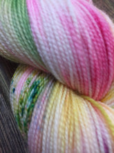 Load image into Gallery viewer, Superwash Merino Nylon Titanium Sock Yarn, 100g/3.5oz, Look at the Flowers