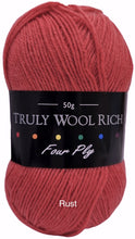 Load image into Gallery viewer, Cygnet Truly Wool Rich 4ply, 50g