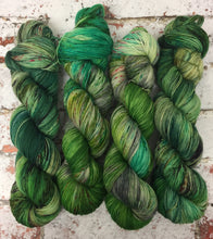 Load image into Gallery viewer, Superwash Merino Nylon Titanium Sock Yarn, 100g/3.5oz, Fezziwig Alive Again