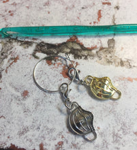 Load image into Gallery viewer, Set of 2 Face Covering Mask Stitch Markers
