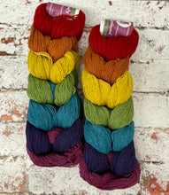 Load image into Gallery viewer, Kinross 4 Ply Rainbow Mini Skein Hanks, 7x20g