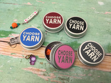 Load image into Gallery viewer, Round Notions Tin, Choose Yarn