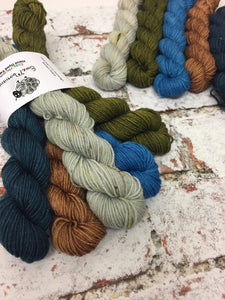 View from Cuilcagh Minis Sock Set, Superwash Bluefaced Leicester, 100g
