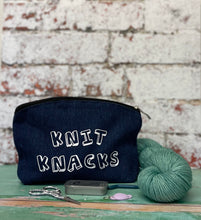 Load image into Gallery viewer, Knit Knacks Denim Indigo Notions Pouch