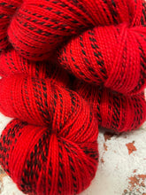 Load image into Gallery viewer, Superwash Zebra Sock Yarn, 100g/3.5oz, Bloody Mary