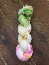 Load image into Gallery viewer, Superwash Merino Nylon Titanium Sock Yarn, 100g/3.5oz, Look at the Flowers