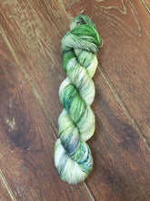Load image into Gallery viewer, Superwash Merino Single Ply Fingering Yarn, 100g/3.5oz, Tell it to the Frogs