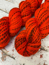 Load image into Gallery viewer, Superwash Zebra 4 Ply Fingering Yarn, 100g/3.5oz, Orange Colored Sky