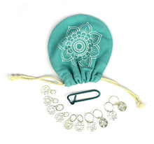 Load image into Gallery viewer, KnitPro The Mindful Collection: Stitch Markers: Chakra: Sterling Silver Plated