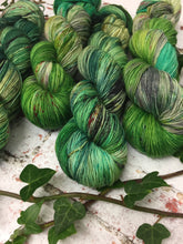 Load image into Gallery viewer, Superwash Merino Nylon Titanium Sock Yarn, 100g/3.5oz, Fezziwig Alive Again