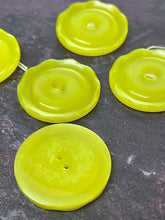 Load image into Gallery viewer, Vintage French Yellow Buttons, 25mm
