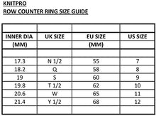 Load image into Gallery viewer, KnitPro Ring Row Counter, Rainbow and Black