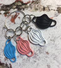 Load image into Gallery viewer, Set of 4 Face Covering Mask Stitch Markers
