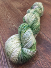 Load image into Gallery viewer, Superwash Merino Single Ply Fingering Yarn, 100g/3.5oz, Tell it to the Frogs