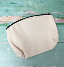 Load image into Gallery viewer, I Knit So I Don’t Kill People Cotton Canvas Notions Pouch