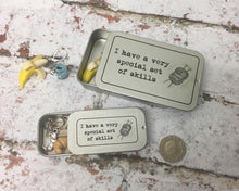 Load image into Gallery viewer, Notions Tin, Special Set of Skills, Knitting