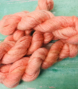 Superwash Kid Mohair Silk Lace Yarn, 50g, 420m, Peachy