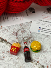 Load image into Gallery viewer, Fast Food Progress Keeper Stitch Markers Set