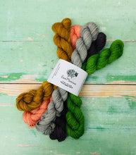 Load image into Gallery viewer, That’s Gossip Minis Sock Set, Superwash Bluefaced Leicester, 100g