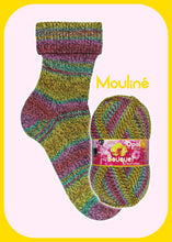 Load image into Gallery viewer, Opal Bouquet Mouline 4 ply sock yarn 11683 floral fantasy
