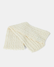 Load image into Gallery viewer, Aran Woollen Mills Aran Cable Scarf
