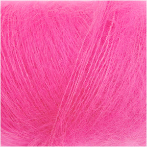 Rico Essentials Super Kid Mohair Loves Silk, Neon Pink, 25g