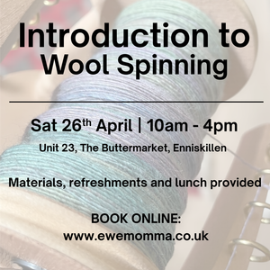 Introduction to Wool Spinning Workshop for Beginners