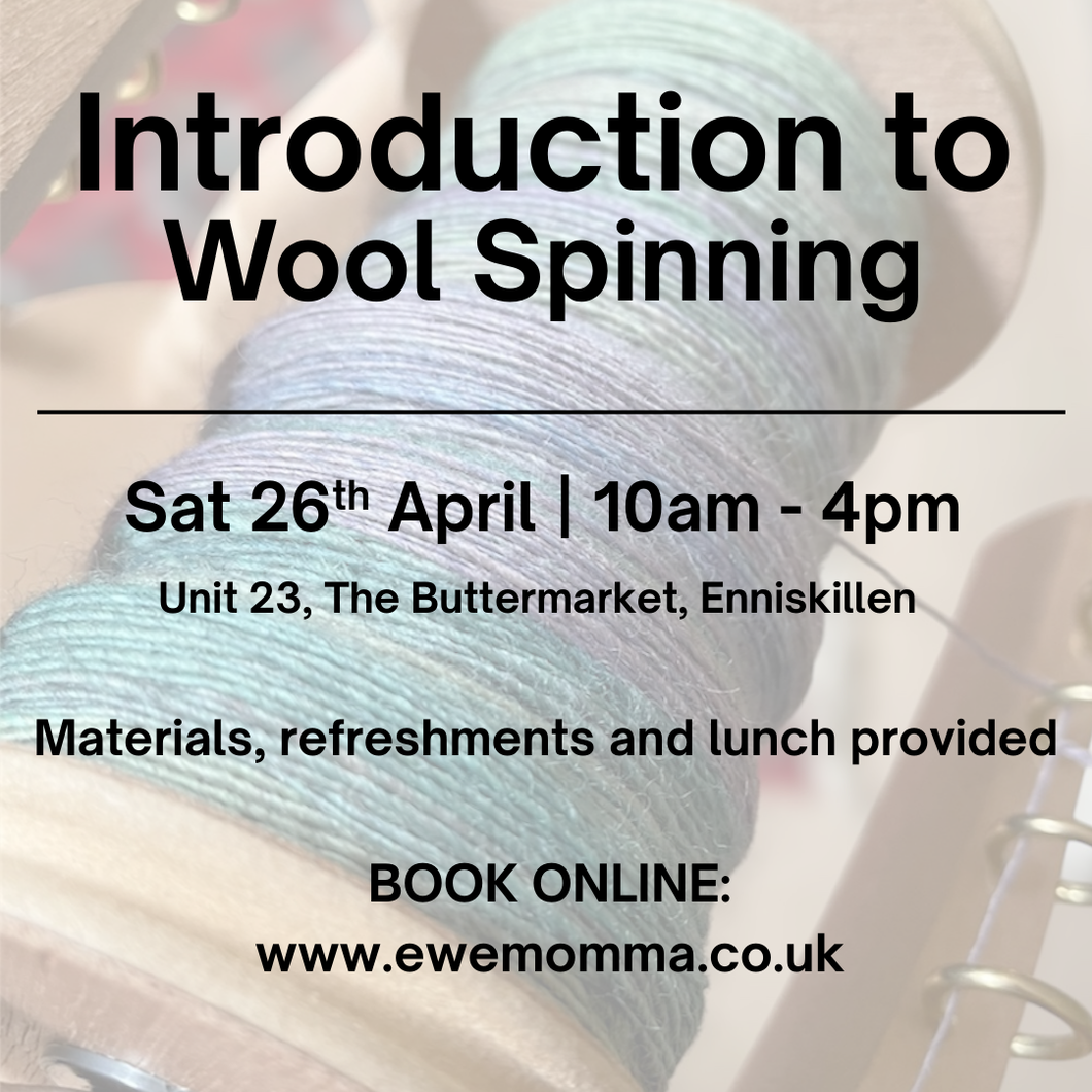 Introduction to Wool Spinning Workshop for Beginners