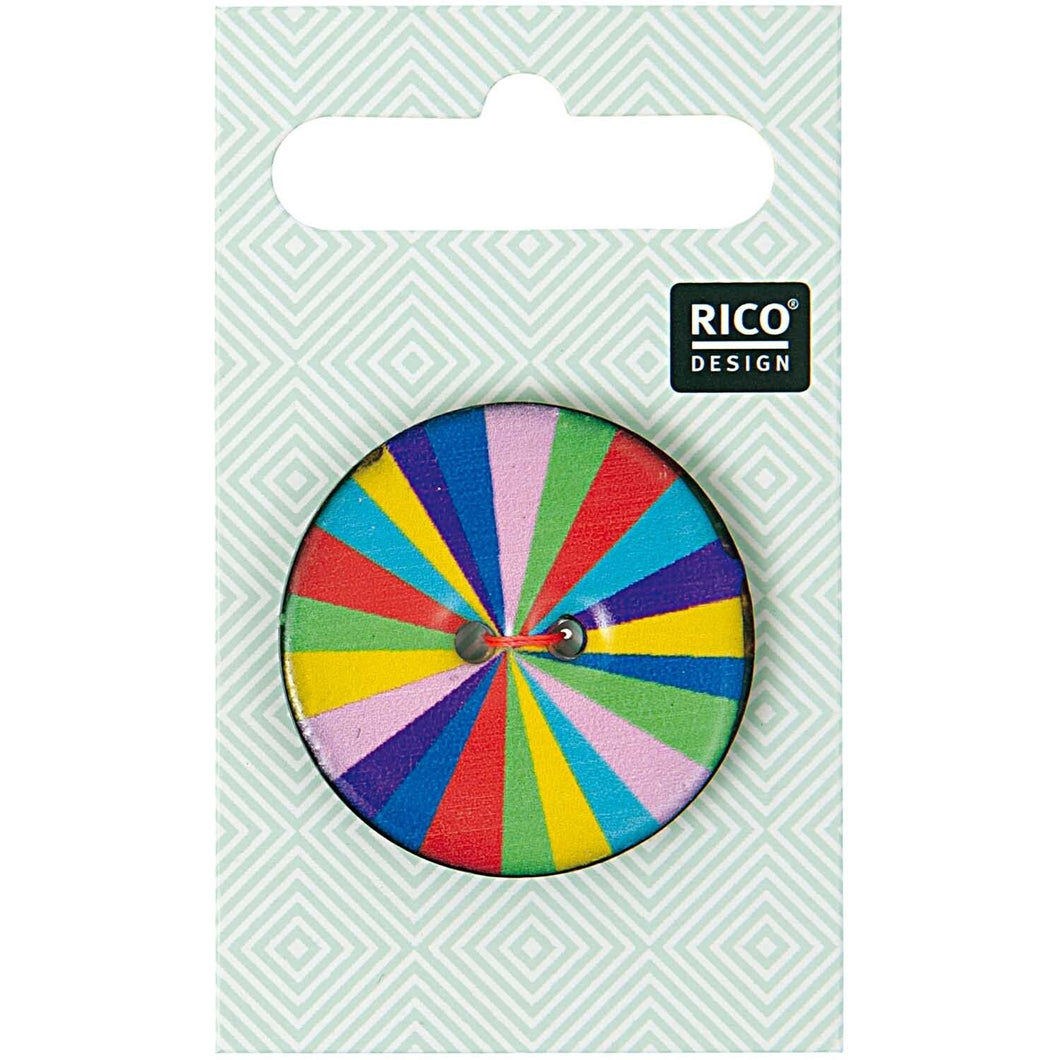 Rico striped button 3.4cm