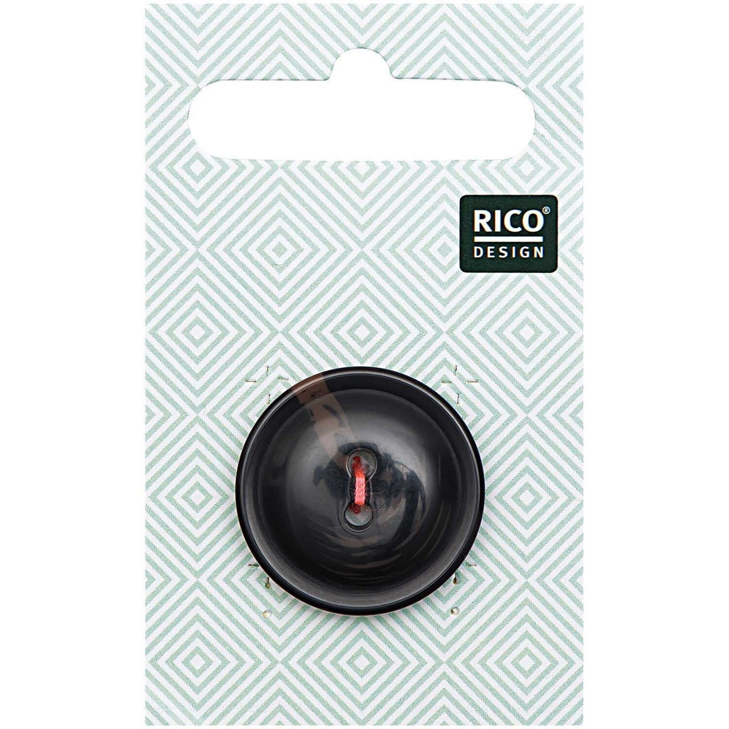 Rico Black Button 2.5cm