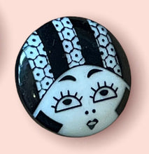 Load image into Gallery viewer, Art Deco retro face button buttons

