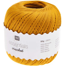 Load image into Gallery viewer, Rico Essentials Crochet Cotton No 10 Mustard
