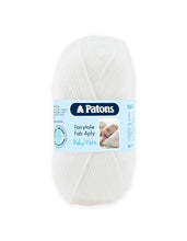 Load image into Gallery viewer, Patons Fairytale Fab 4 Ply White 01001
