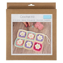 Load image into Gallery viewer, Trimits Floral Bag with Zip Crochet Kit
