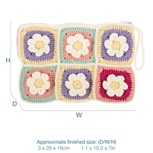 Load image into Gallery viewer, Trimits Floral Bag with Zip Crochet Kit
