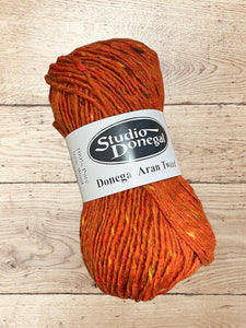 Donegal Aran Tweed orange